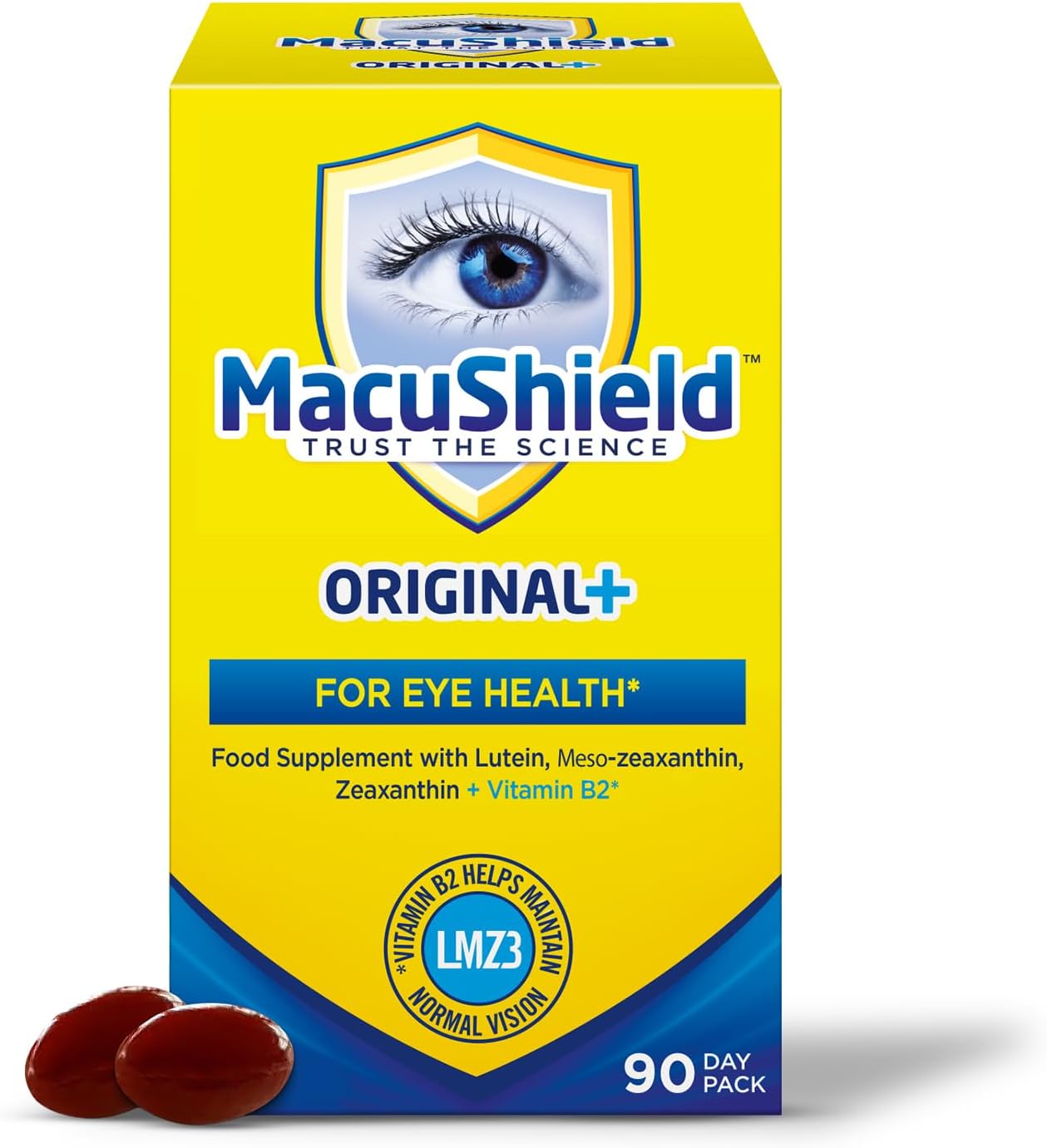MacuShield Original + For Eye Health 90 Capsules
