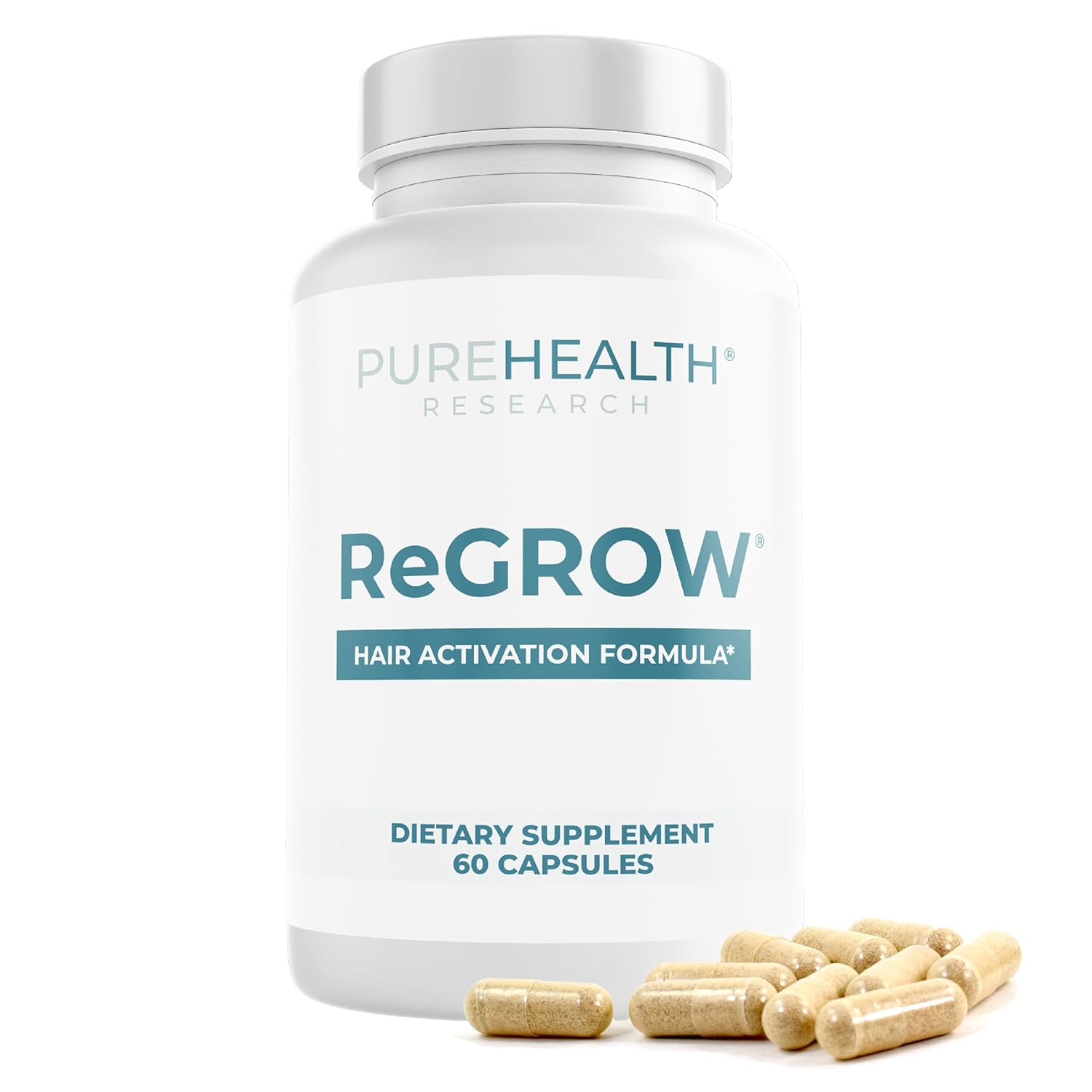 PUREHEALTH RESEARCH ReGrow - Hair Growth Vitamins 60 Capsules