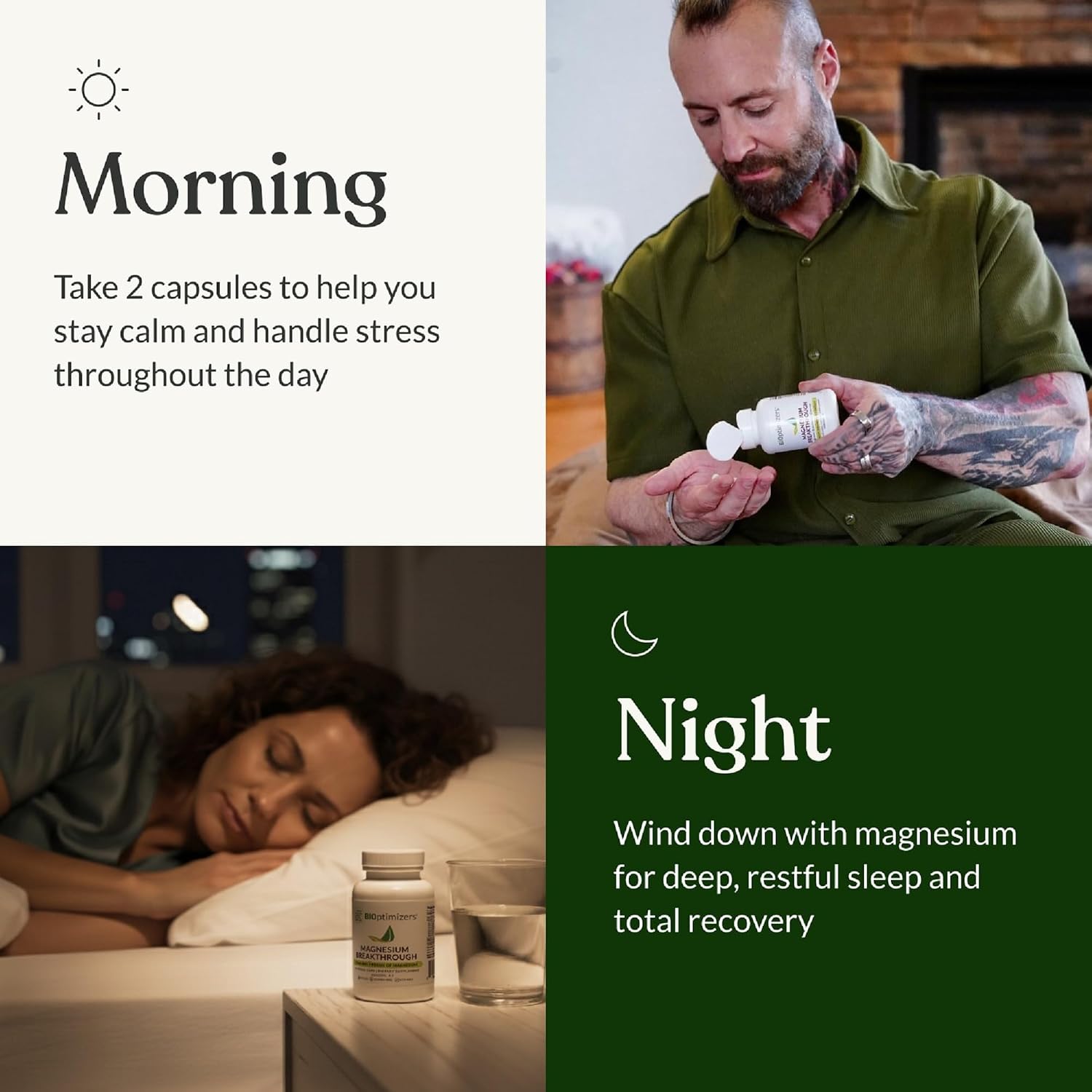 BIOptimizers Magnesium Breakthrough – 7 Forms of Magnesium Supplement for Sleep & Cognitive Support