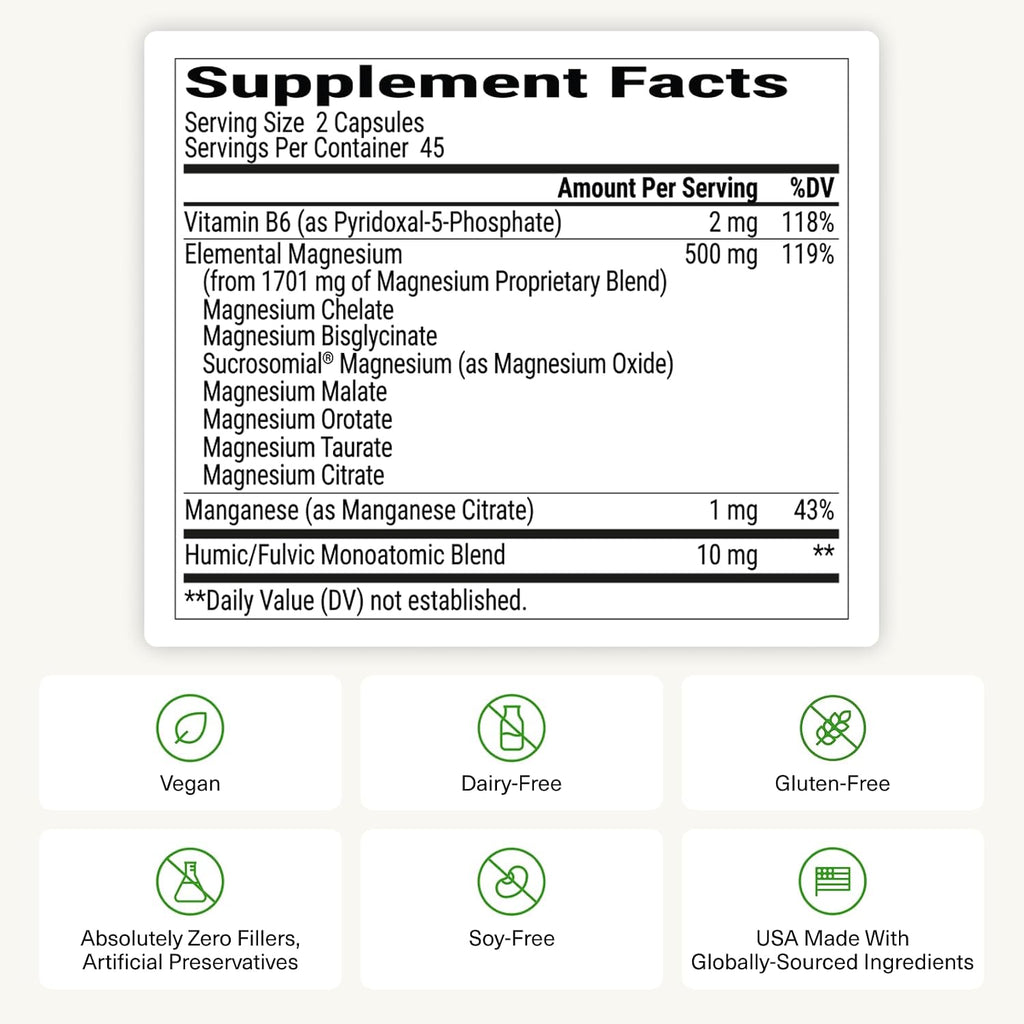 BIOptimizers Magnesium Breakthrough – 7 Forms of Magnesium Supplement for Sleep & Cognitive Support