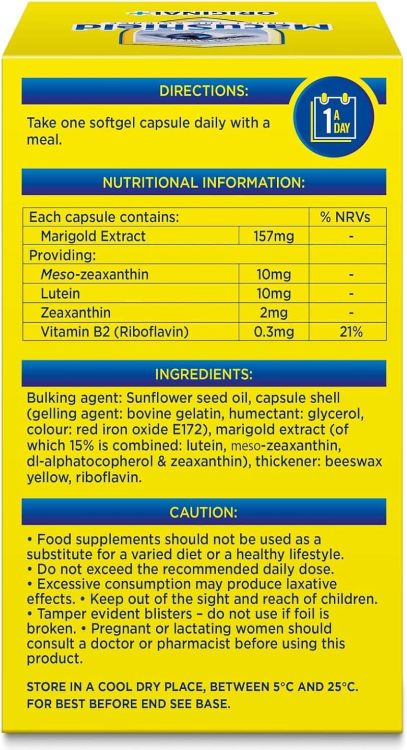 MacuShield Original + For Eye Health 90 Capsules