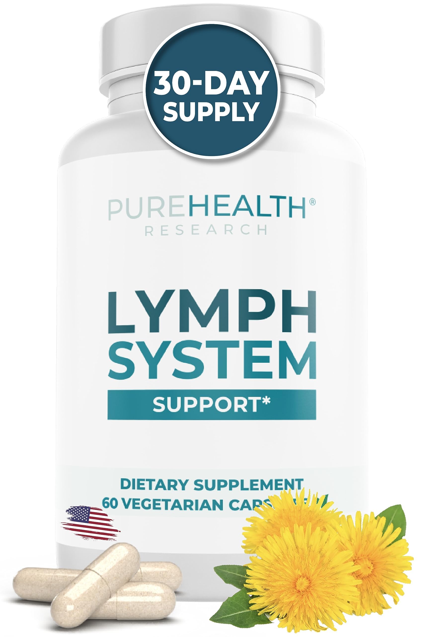 PUREHEALTH RESEARCH Lymph System Support Supplement
