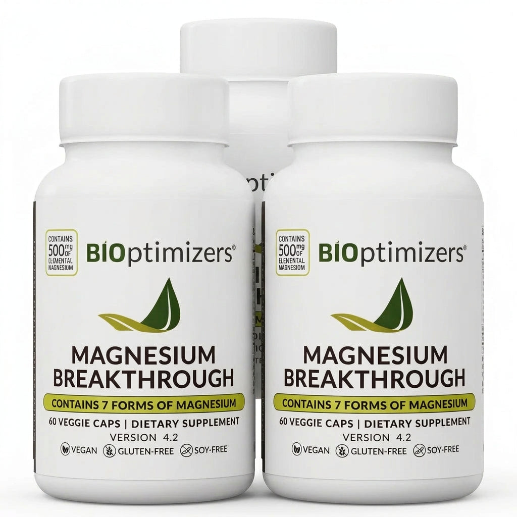 BIOptimizers Magnesium Breakthrough — 7 Forms of Magnesium, 60 Capsules