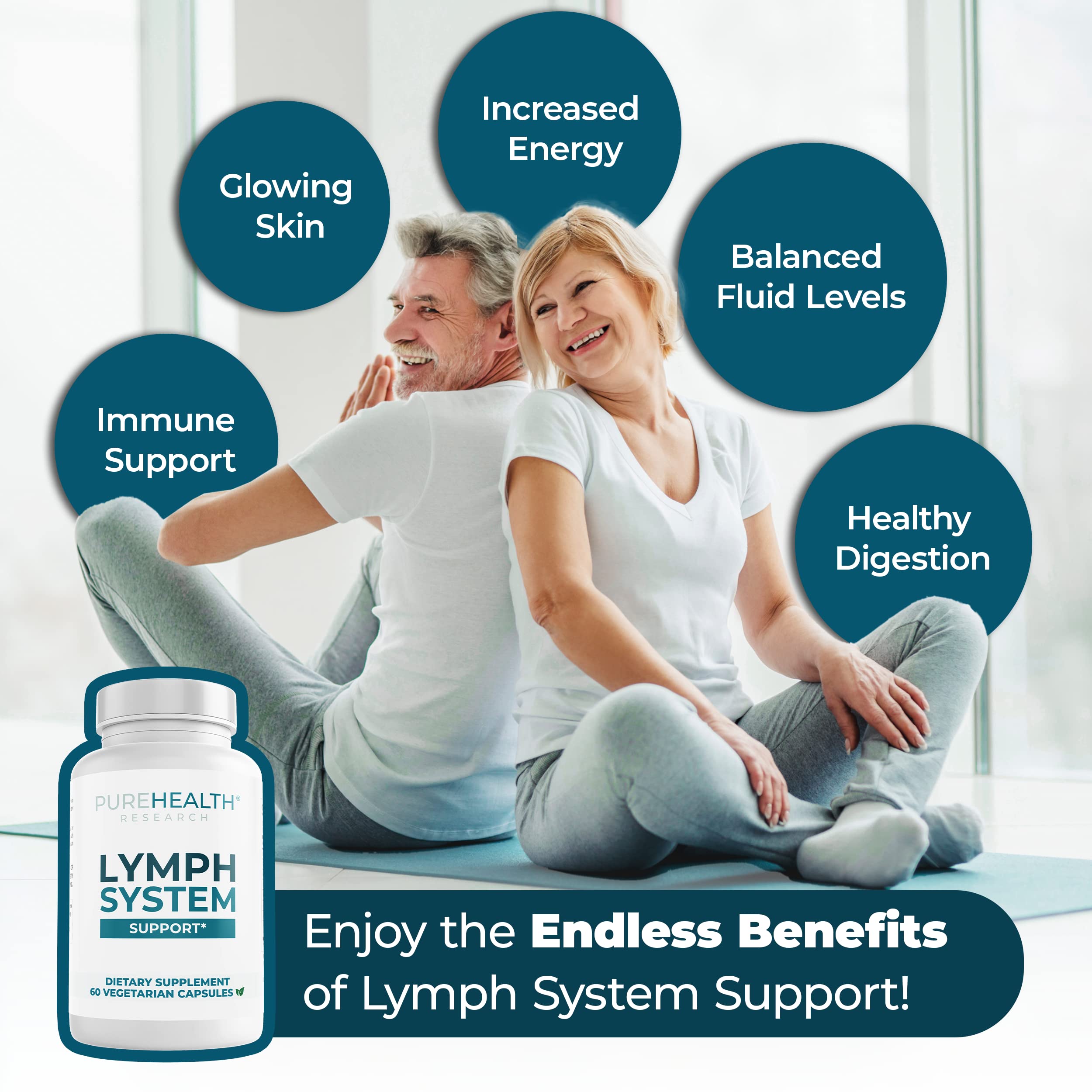 PUREHEALTH RESEARCH Lymph System Support Supplement