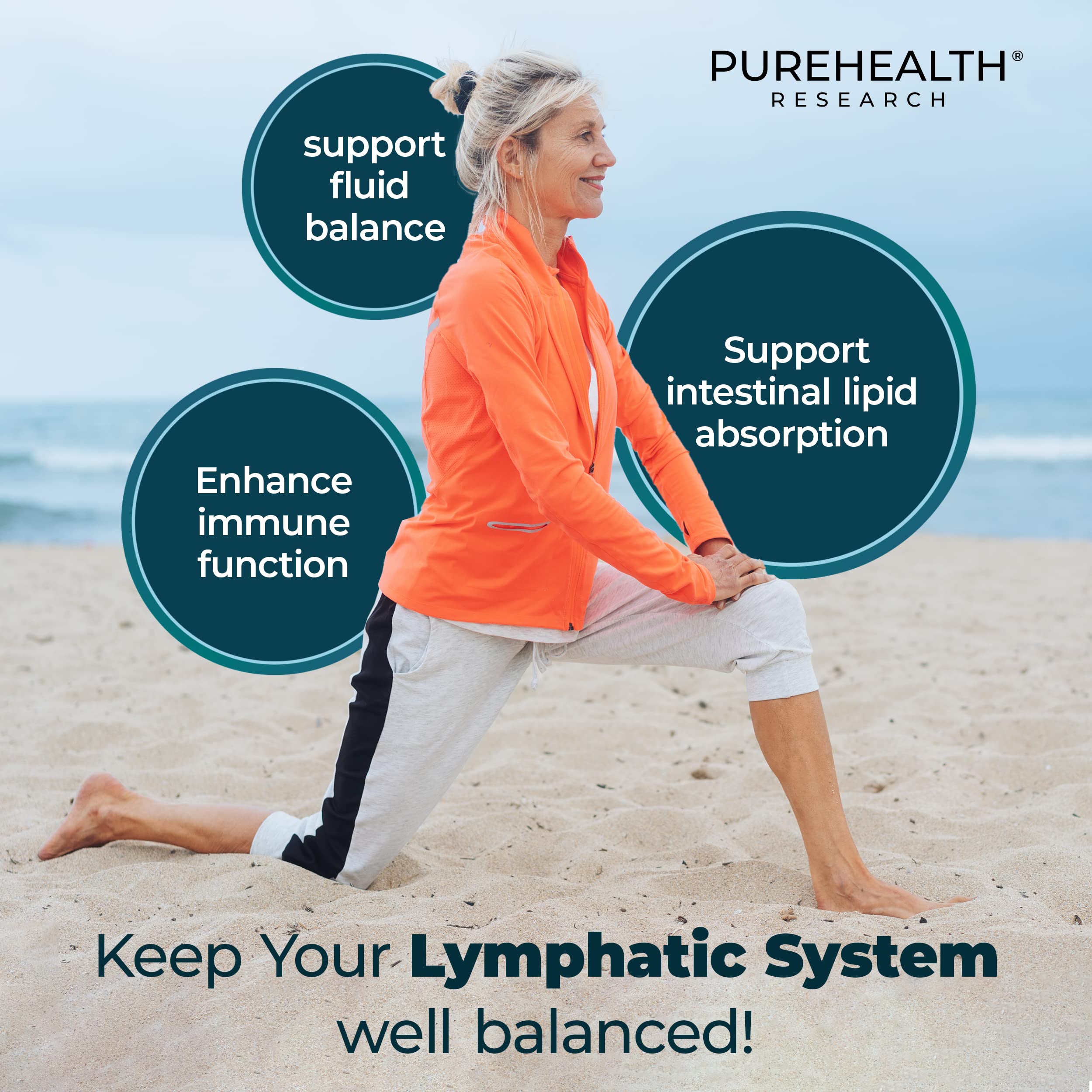 PUREHEALTH RESEARCH Lymph System Support Supplement